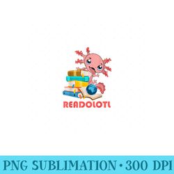 readolotl funny bookworm book reading amphibian axolotl - png clipart