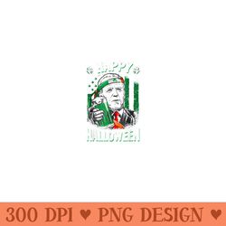 anti joe biden st patricks day funny happy halloween - png clipart