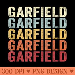 garfield michigan garfield mi retro vintage text - high quality png files