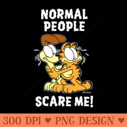 garfield normal people scare me sweatshirt - png design files