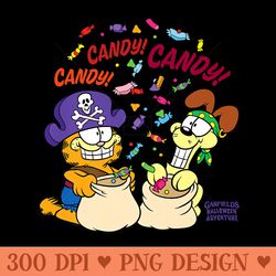 garfield candy candy candy premium - png prints