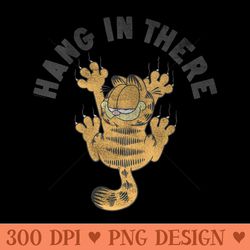 garfield hang in there sweatshirt - mug sublimation png