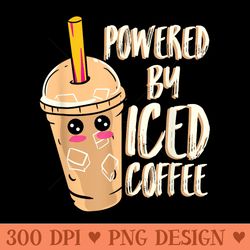 anime lover iced coffee kawaii - png graphics