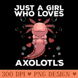 best axolotl for girls salamander kawaii axolotl lover - png graphics