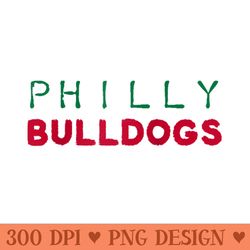 philly bulldogs raglan baseball - sublimation png designs