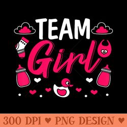 team girl baby announcement pregnancy gender reveal - png image download