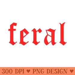 feral girl summer - png graphics