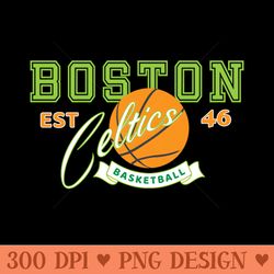 boston celtics basketball - design png template