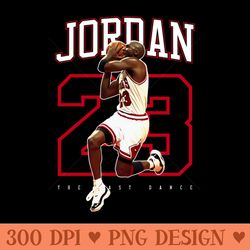 michael jordan 23 basketball legend - unique png artwork