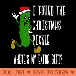 i found the christmas pickle german tradition ornament - clipart png