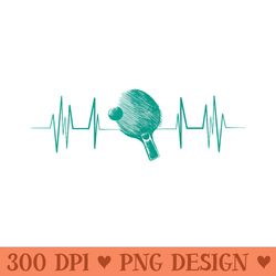 heartbeat ping pong game balls tables tennis - vector png download