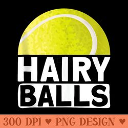 hairy balls funny tennis - clipart png