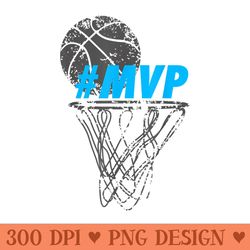 trendy graphic basketball hoop hashtag mvp - free png download