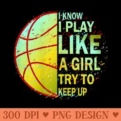 girls basketball - transparent png clipart