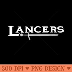 go lancers football baseball basketball cheer team fan - unique sublimation png download