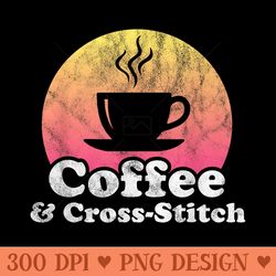 coffee and crossstitch - png graphics