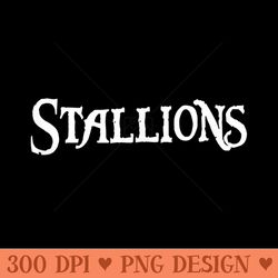 go stallions football baseball basketball cheer fan school - clipart png