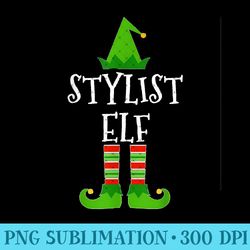 stylist elf - funny hair nail fashion christmas t - mug sublimation png