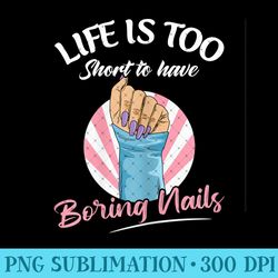 womens nail tech quote for a cosmetologist - png design downloads