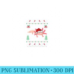 axolotl lover xmas ugly santa hat axolotl christmas - png art files