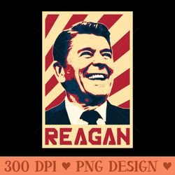 ronald reagan retro propaganda - png design assets