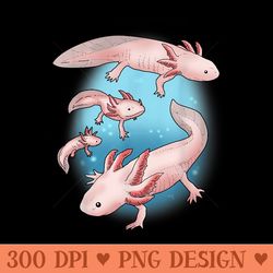 axolotl kawaii axolotl tshirt men axolotl - design png template