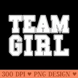 team girl pink gender reveal baby shower - png graphics