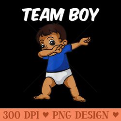 funny team gender reveal men cool baby - trendy png designs