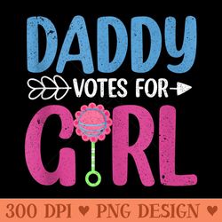 baby party team girl future daddy baby shower gender reveal - digital png downloads
