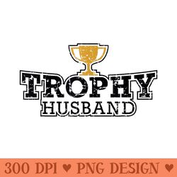 funny mens trophy husband valentines day t - png design downloads