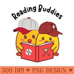 reading buddies baseball chicks - printable png images