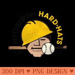 defunct pittsburgh hard hats softball baseball team - png art files