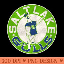 defunct 70s salt lake gulls baseball - sublimation png designs