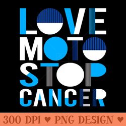 love moto stop cancer - png image download