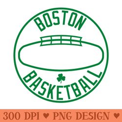 retro celtics basketball - printable png graphics