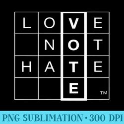 love not hate - mug sublimation png