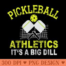 pickleball athletics its a big dill pickle ball paddles - vector png clipart