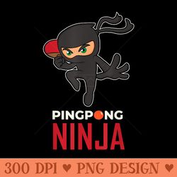 funny ping pong ninja t table tennis - high quality png clipart