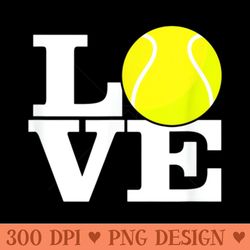 love tennis ball - png download with transparent background