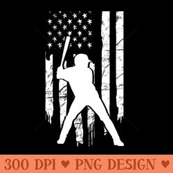 american usa flag baseball distressed hooded top - high quality png files