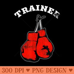 business marketing boxing trainer - vector png clipart