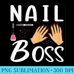 womens nail designer - nail care & nail polish lover - high resolution png designs