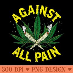 mens medical marijuana pain killer cannabis lover - beautiful png download