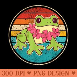 cute kawaii frog graphic - transparent png download