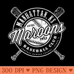 manhattan maroons baseball - png download