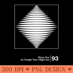 mazzy star minimalist style graphic design - png prints