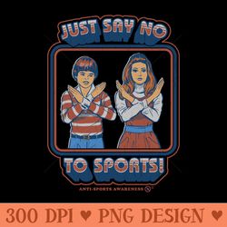 say no to sports - png graphics