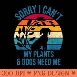 cute plant lovers plants garden dog owner gardening fun - clipart png