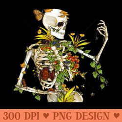 cool skeleton plant nature - clipart png