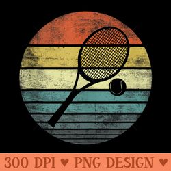 tennis player retro sunset tennis racquet ball coach - png download